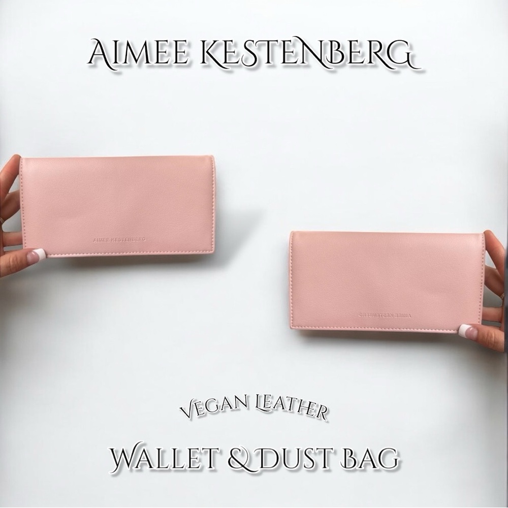 AIMEE KESTENBERG MARIETTA VEGAN LEATHER WALLET IN PINK BRAND NEW WITH DUST BAG